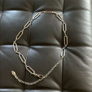 Chico’s silver tone adjustable belt